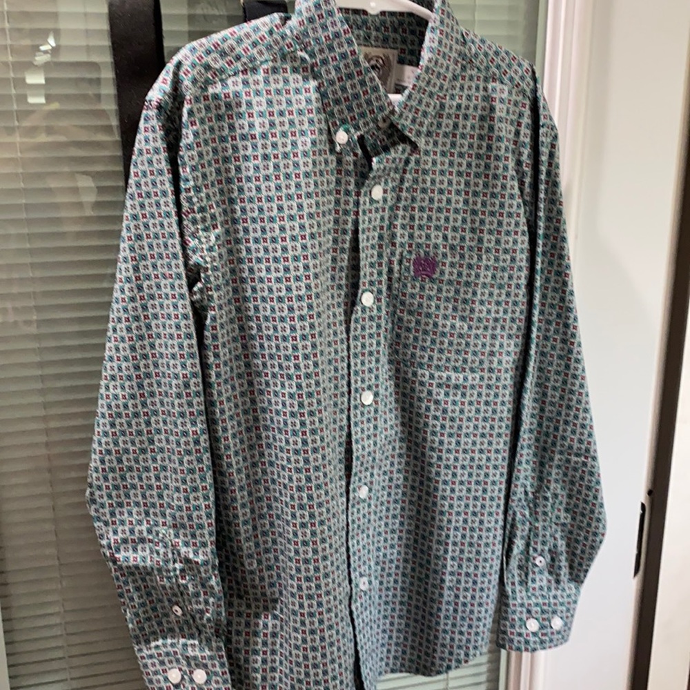 Kids Cinch Long Sleeve Dress Shirt size Small 6-8